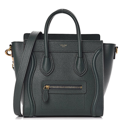 Celine Drummed Calfskin Nano Luggage Amazone 1 of 11
