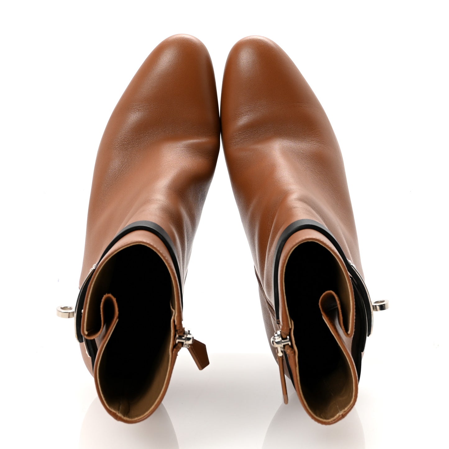 Calfskin Saint Germain Ankle Boots 37.5 Naturel
