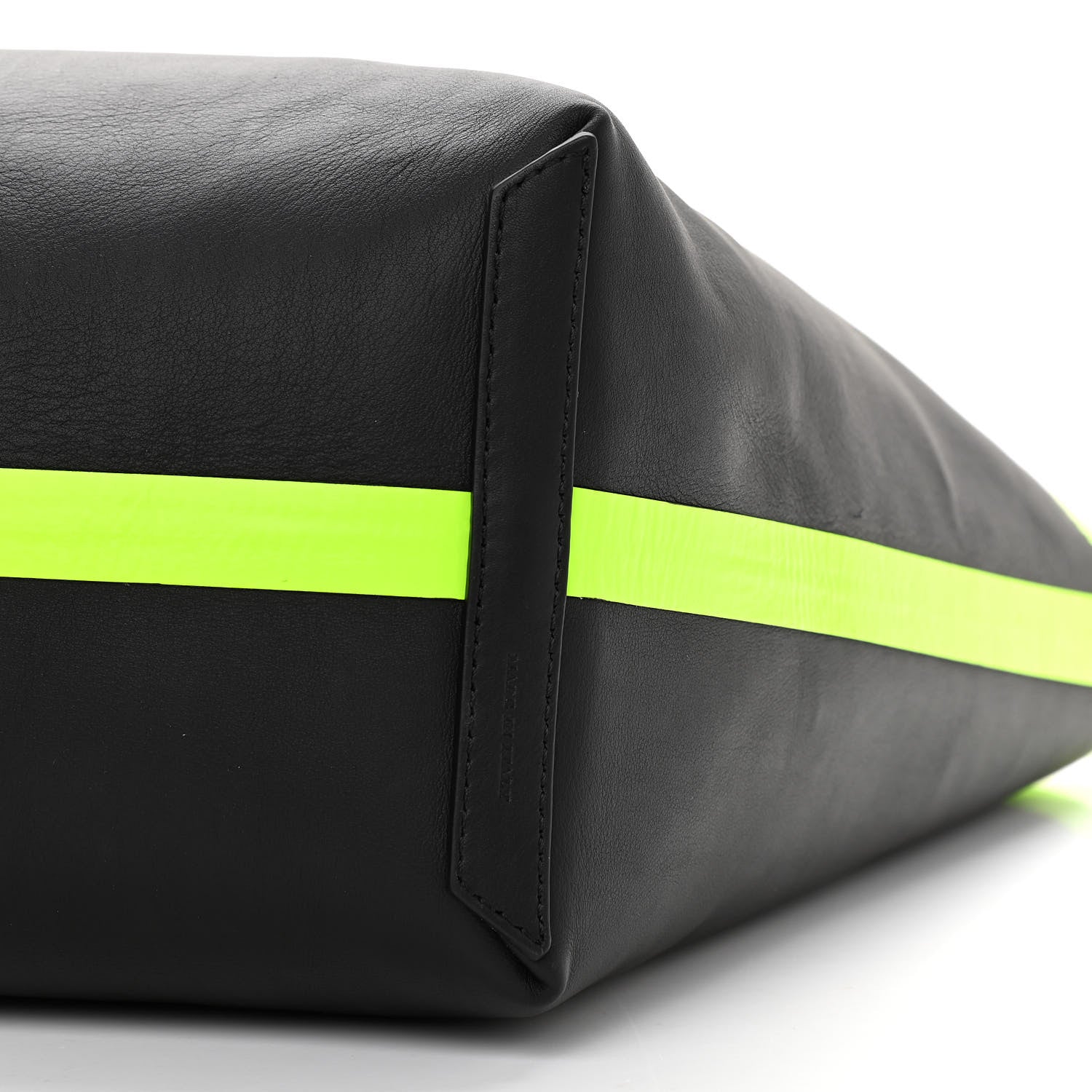Burberry Canvas Mega Check The Giant Reversible Tote Black Neon Yellow 15 of 16