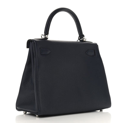 Hermes Togo Kelly Retourne 28 Bleu Nuit 3 of 10