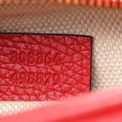 Gucci Pebbled Calfskin Small Soho Disco Bag Vibrant Red 7 of 12