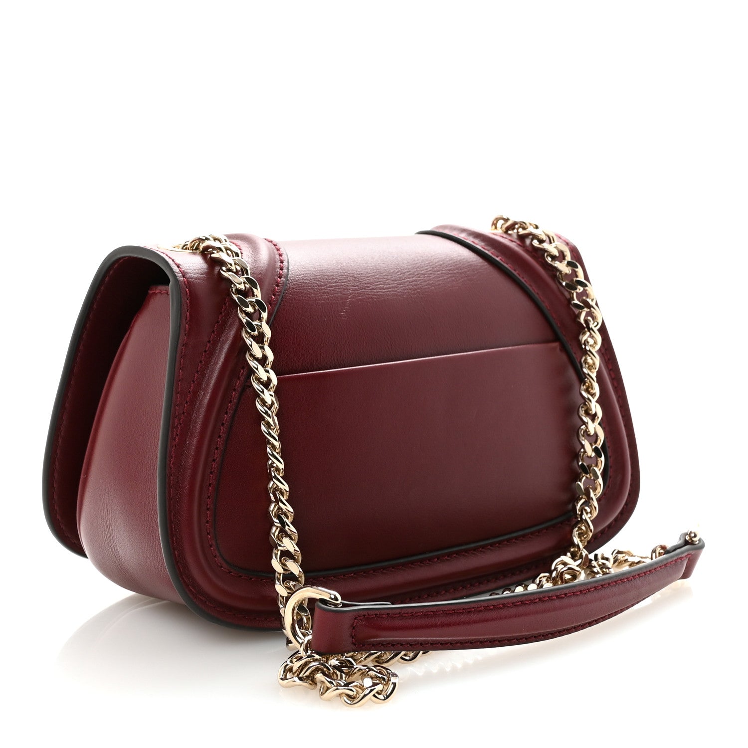 Gucci Calfskin Blondie Small Shoulder Bag Dark Red 3 of 9
