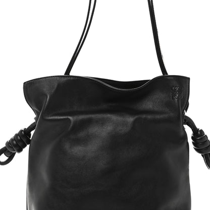 Loewe Calfskin Flamenco Knot Bag Black 8 of 10
