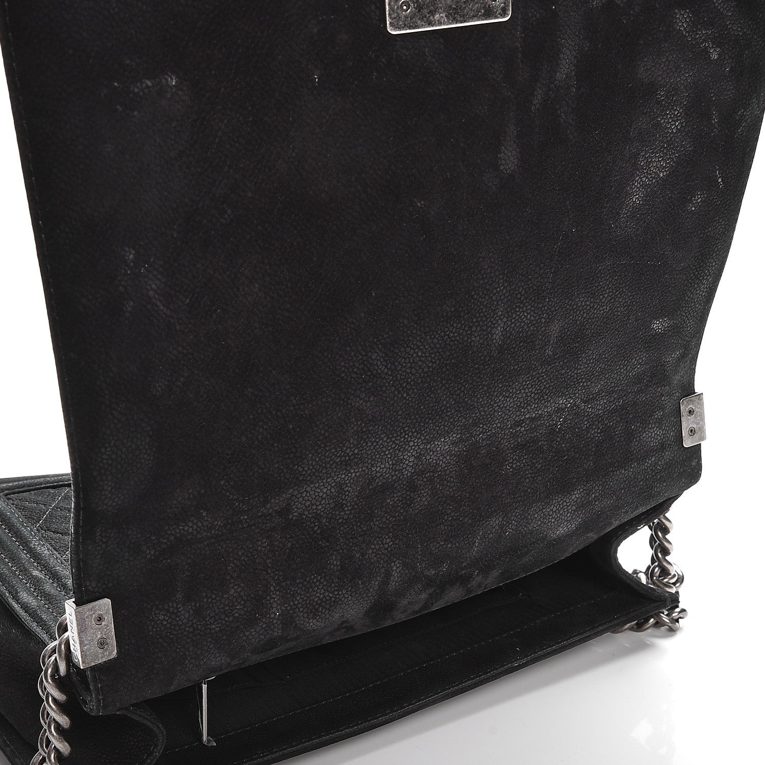 Chanel Iridescent Caviar Quilted Large Boy Flap Black 9 of 16