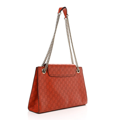 Gucci Guccissima Large Emily Chain Shoulder Bag Sun Orange 3 of 11