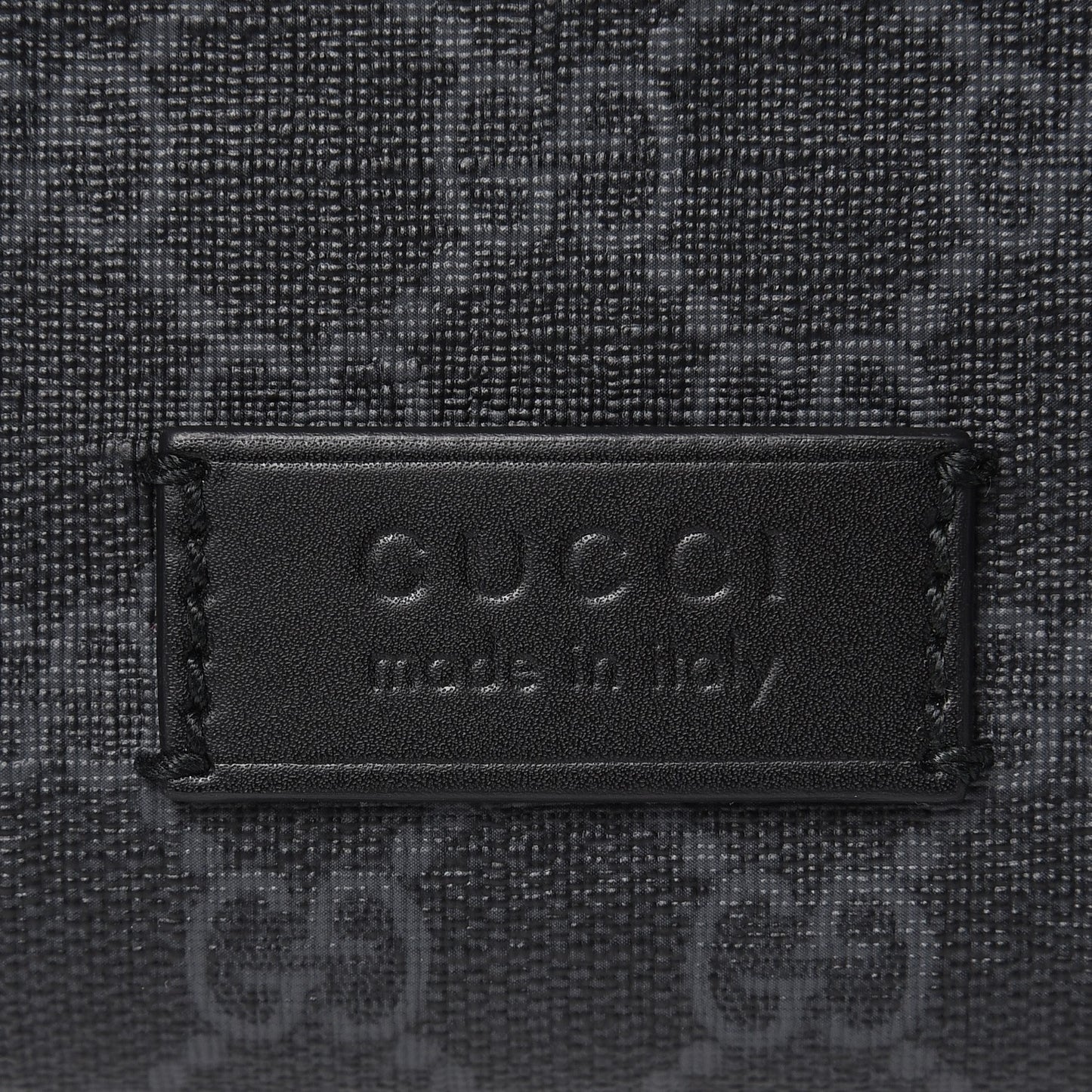 Soft GG Supreme Monogram Web Belt Bag Black Grey