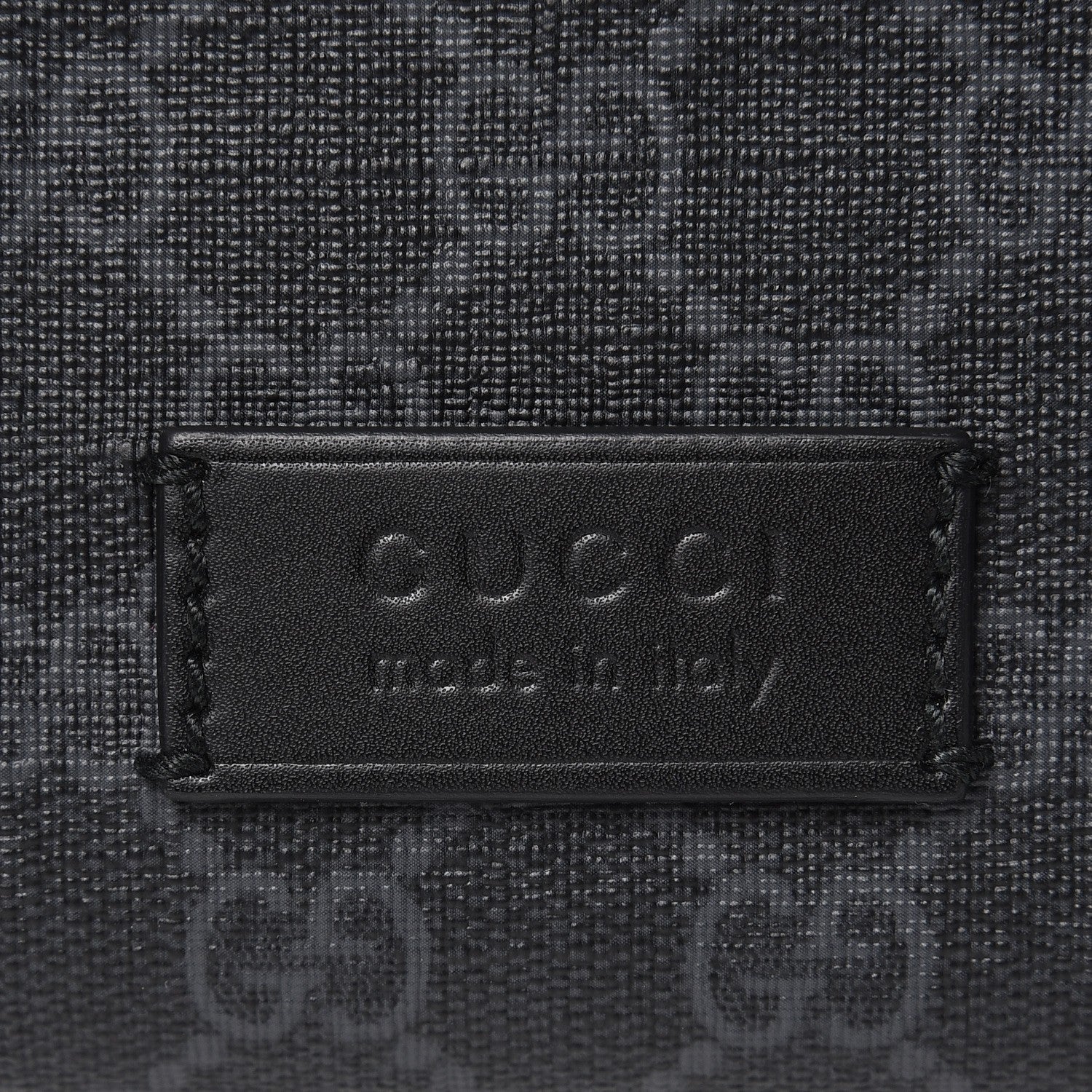 Gucci Soft GG Supreme Monogram Web Belt Bag Black Grey 8 of 9