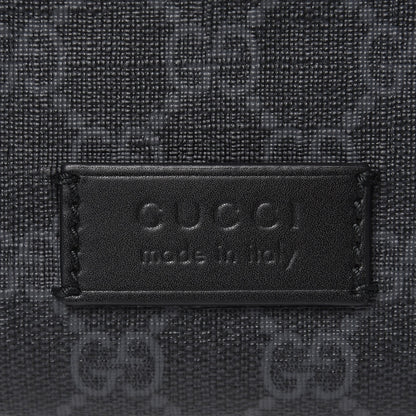 Gucci Soft GG Supreme Monogram Web Belt Bag Black Grey 8 of 9