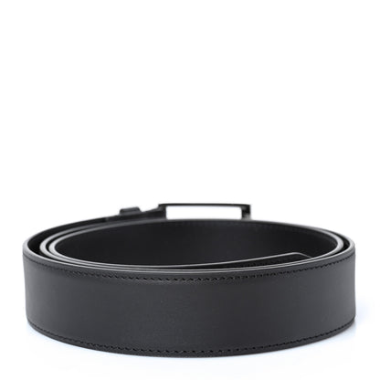 Louis Vuitton Calfskin 35mm Pont Neuf Belt 110 44 Black 2 of 4