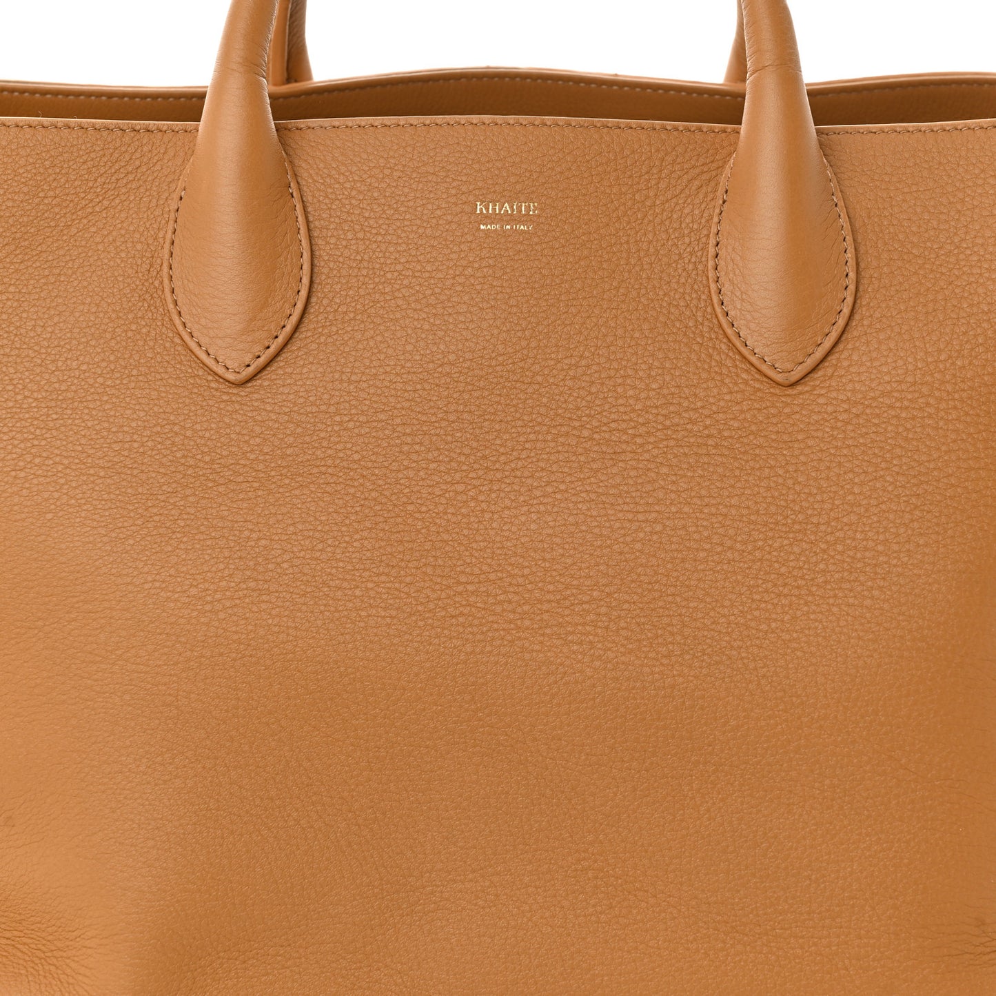 Pebbled Calfskin Medium Amelia Tote Nougat