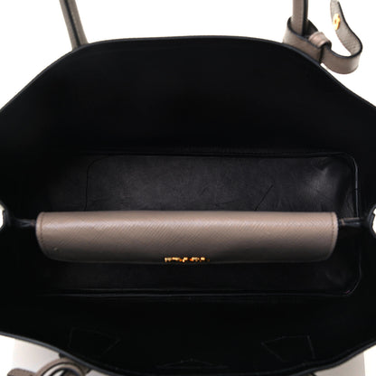 Prada Saffiano Cuir Medium Double Bag Argilla 4 of 4