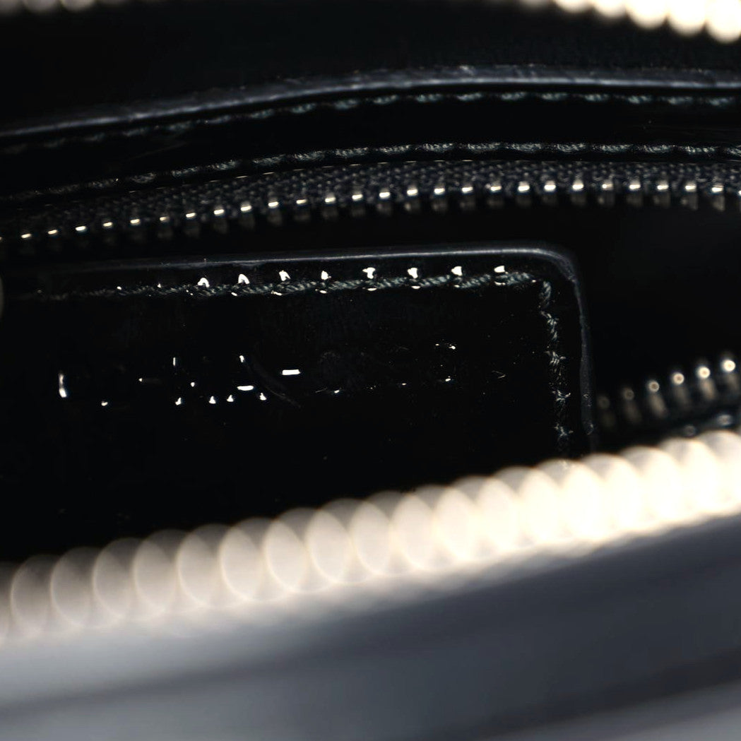 Smooth Calfskin Embroidered Beaded Birds Medium Lady Dior Black
