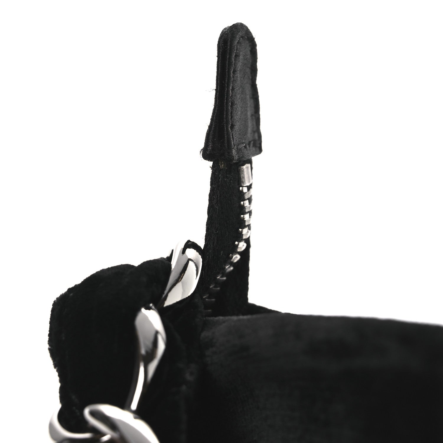 Chanel Velvet Satin Evening Bag Black 11 of 11