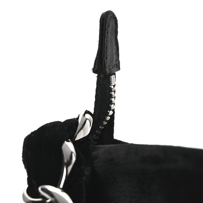 Chanel Velvet Satin Evening Bag Black 11 of 11