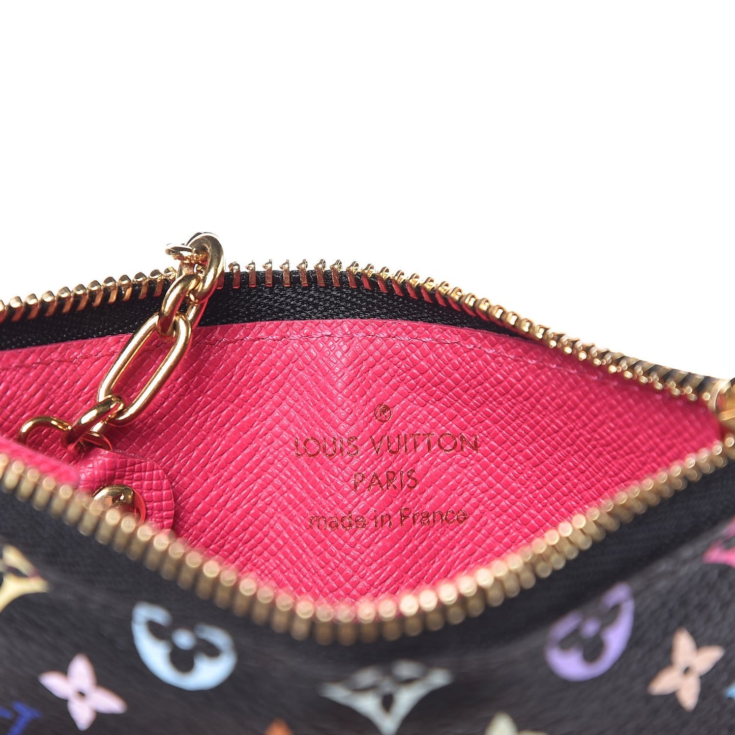 Monogram Multicolor Key Pouch Black Grenade