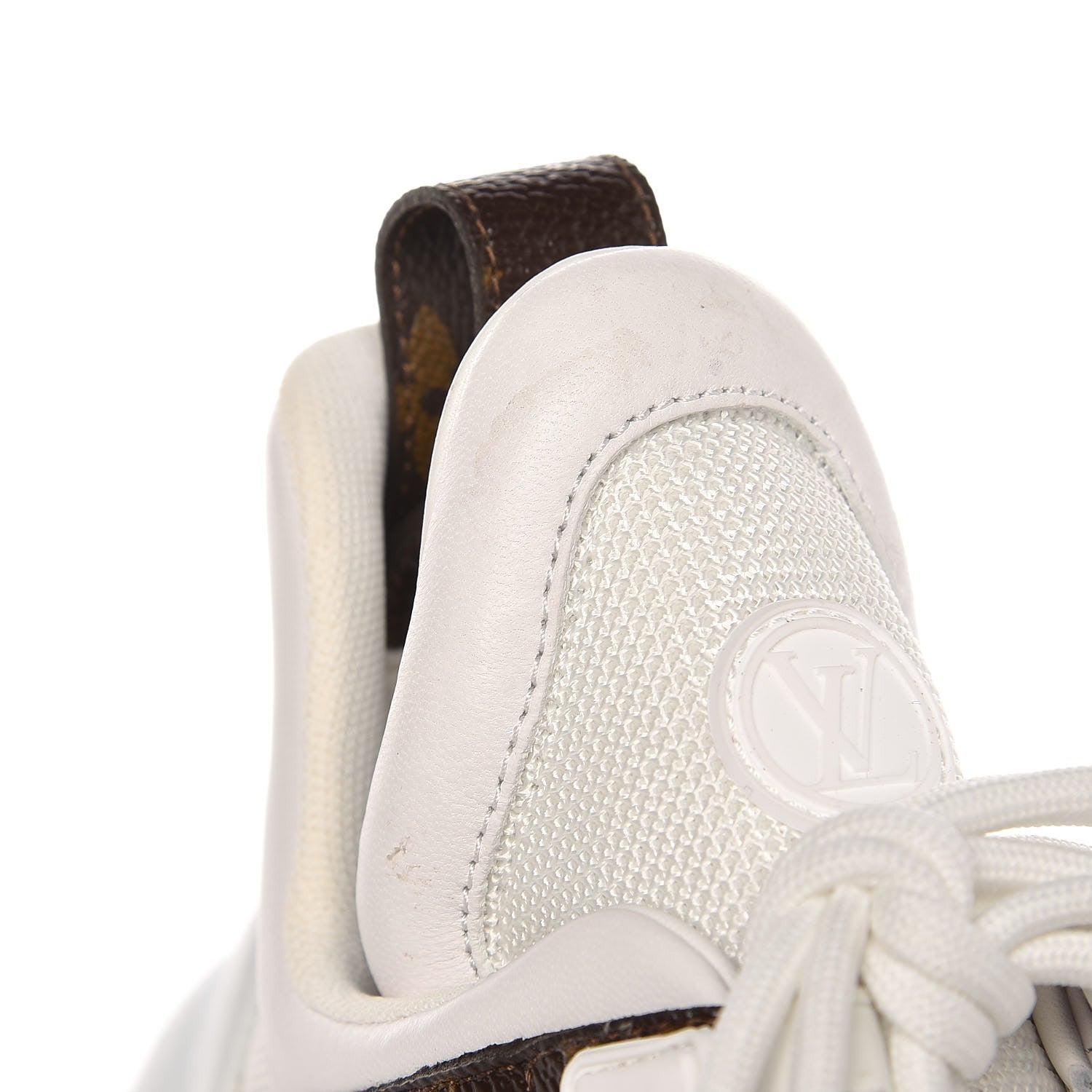 Louis Vuitton Patent Monogram LV Archlight Sneakers 37 White 8 of 9