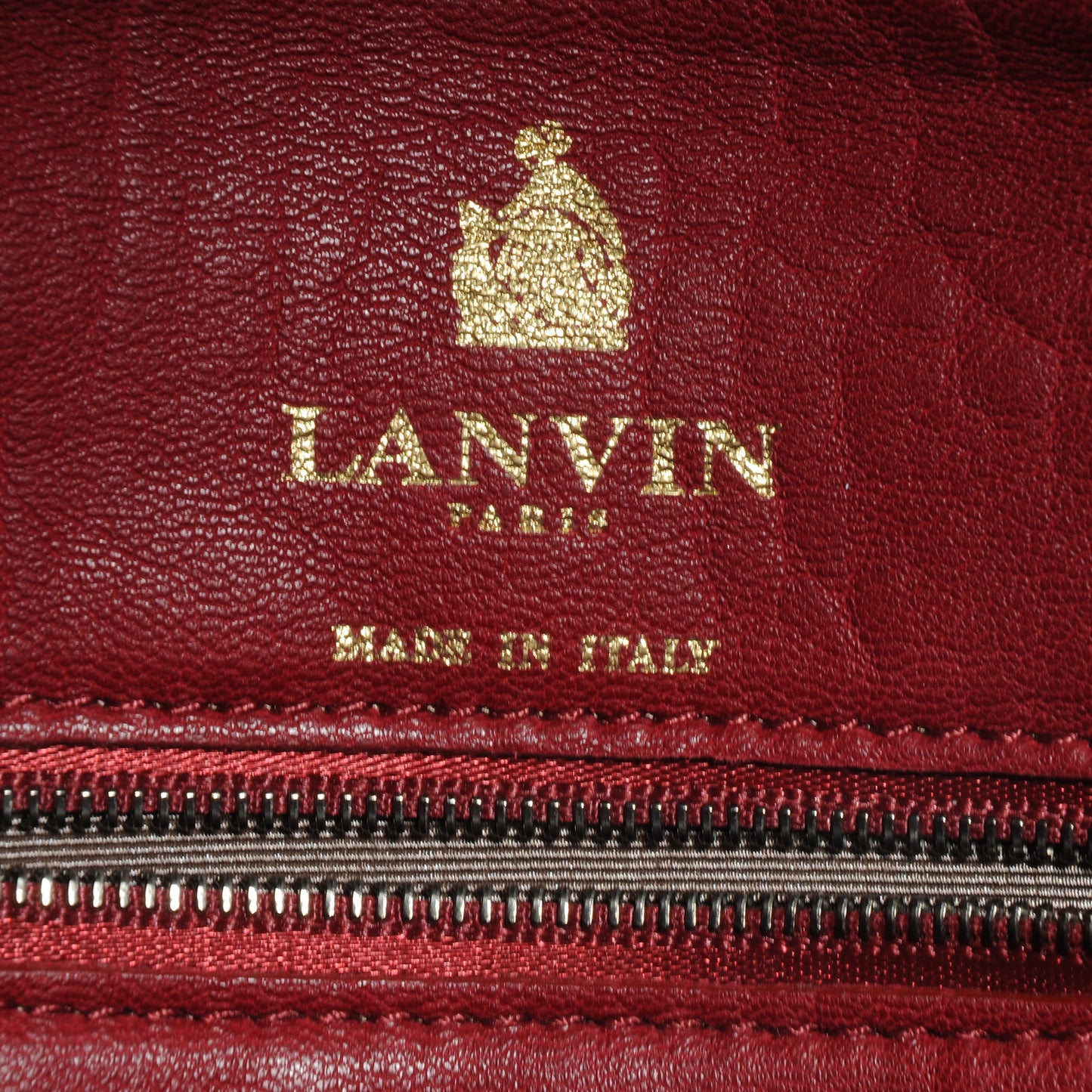 Lambskin Quilted Happy Crossbody Bag Red