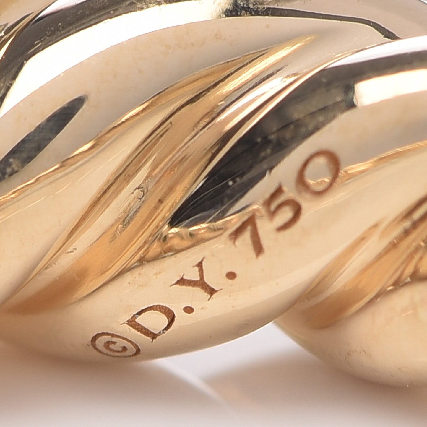 18K Yellow Gold Pure Form Stack Rings 54 6.75