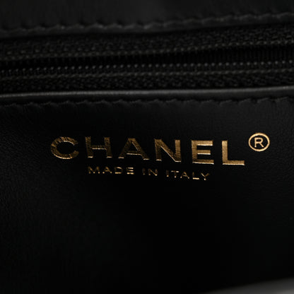 Chanel Shiny Aged Calfskin Quilted Nano Kelly Shopper Black 6 of 10
