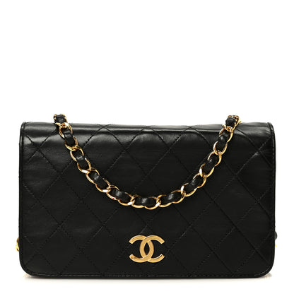 Chanel Lambskin Quilted Small Single Flap Bag Black 1 of 12