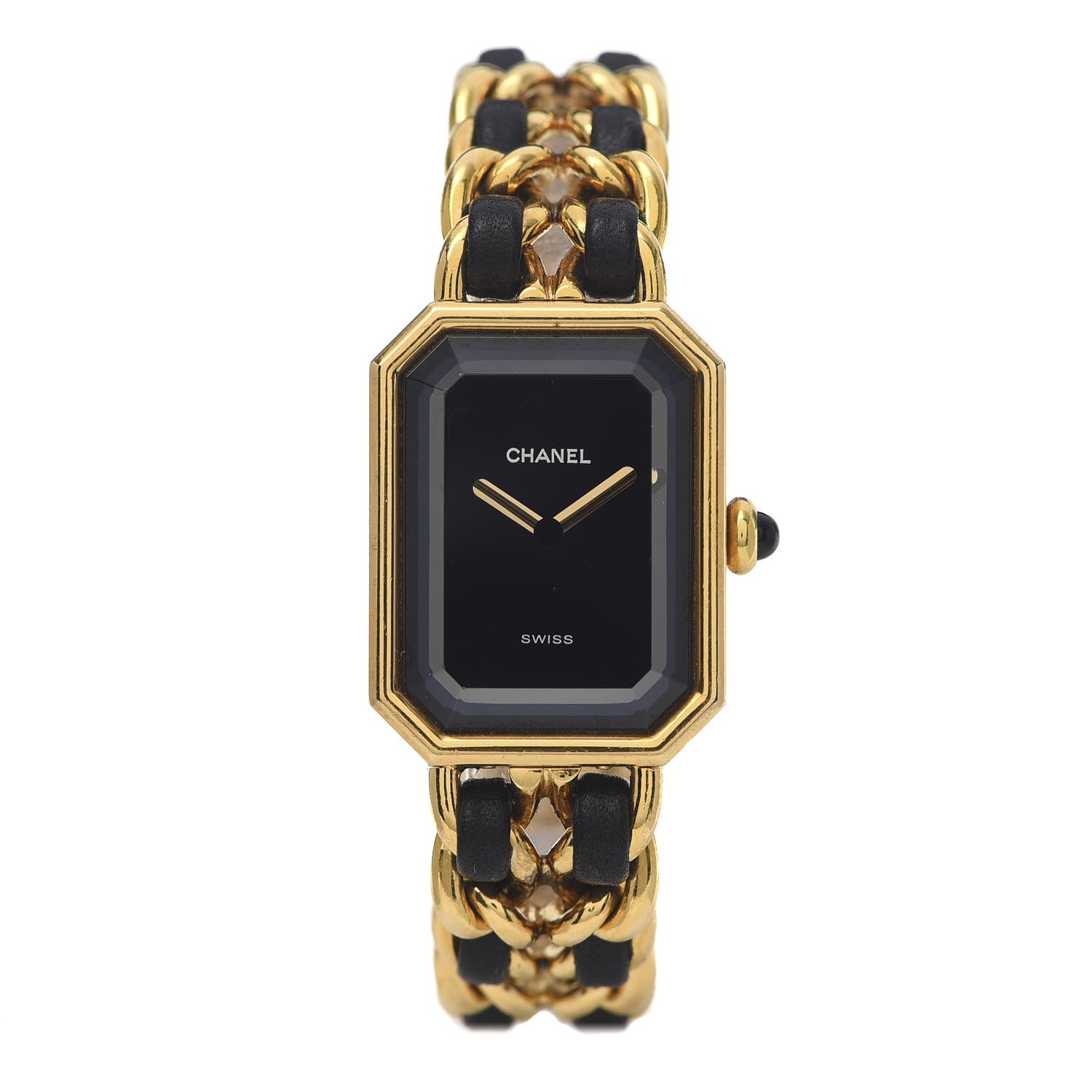 Chanel Stainless Steel Lambskin 20mm Chain Premiere Quartz Watch Gold M 1 of 6