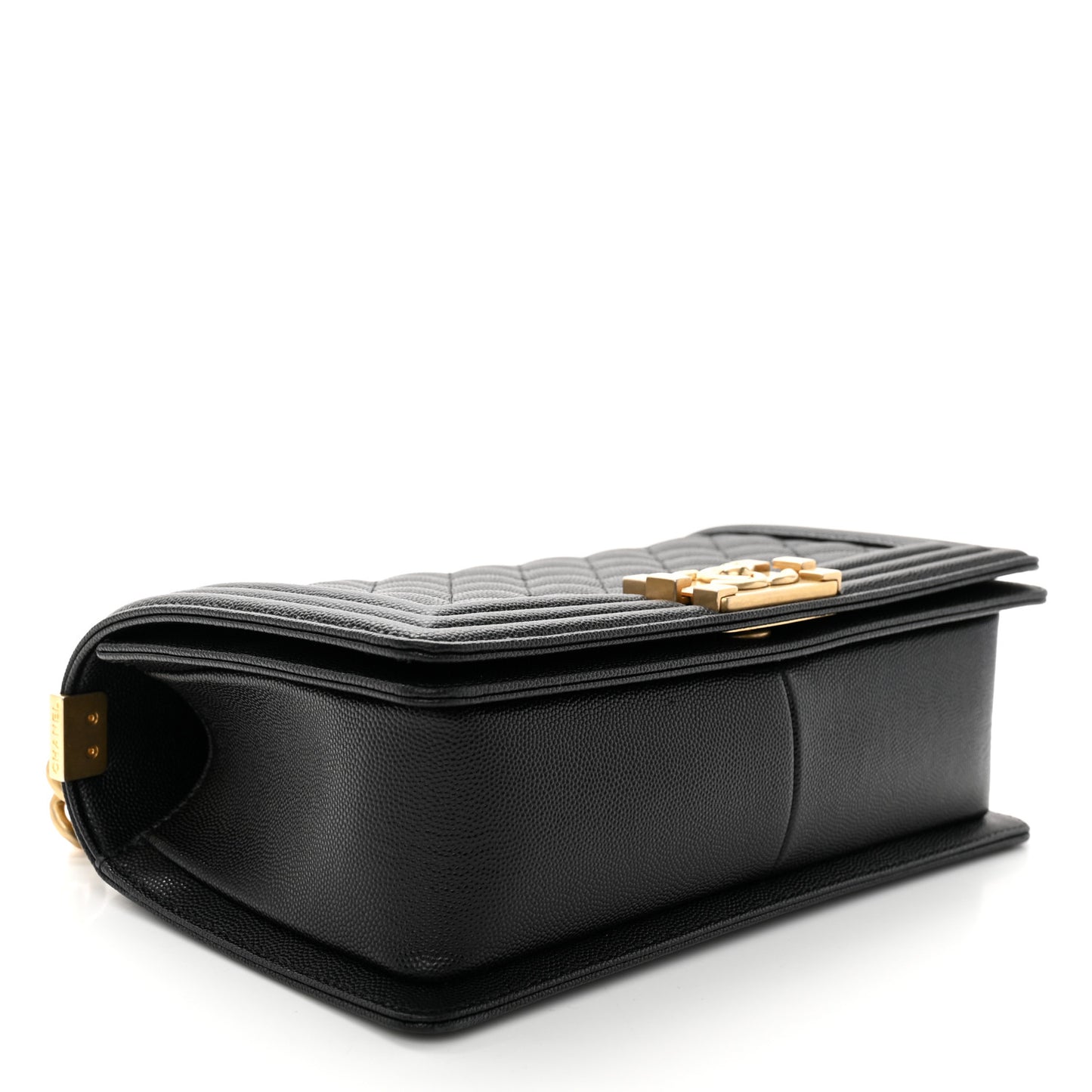 Caviar Quilted Medium Boy Flap Black