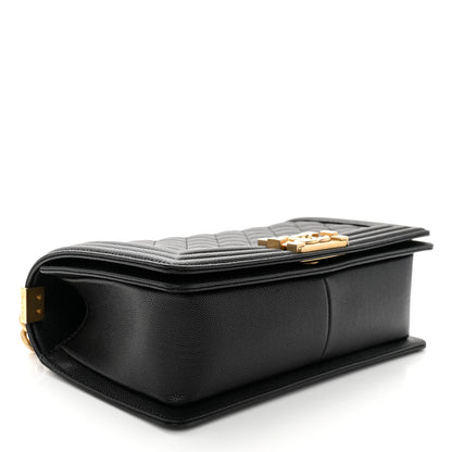 Chanel Caviar Quilted Medium Boy Flap Black 1 of 12