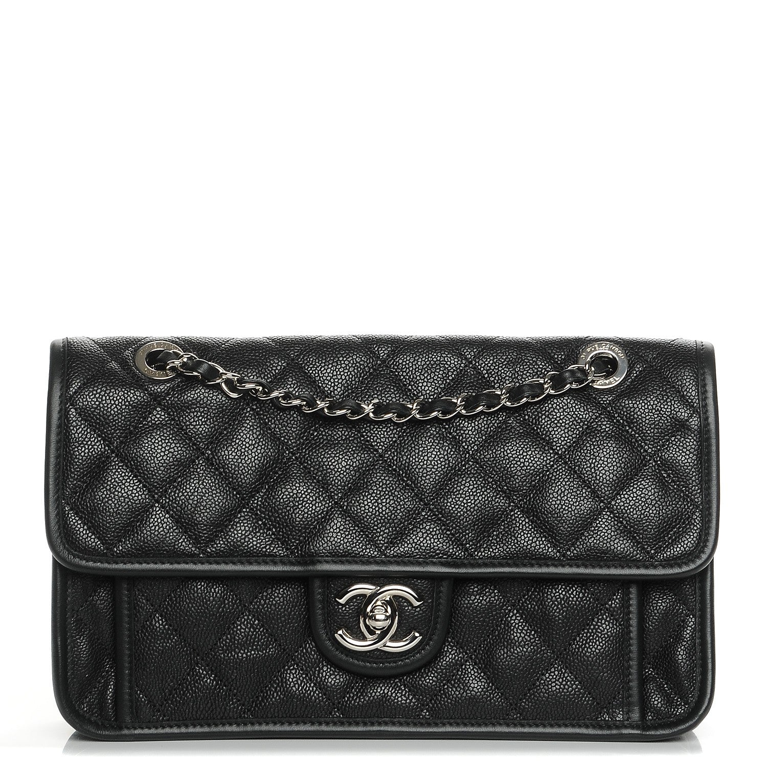 Chanel Caviar Quilted Medium French Riviera Flap Black 1 of 7