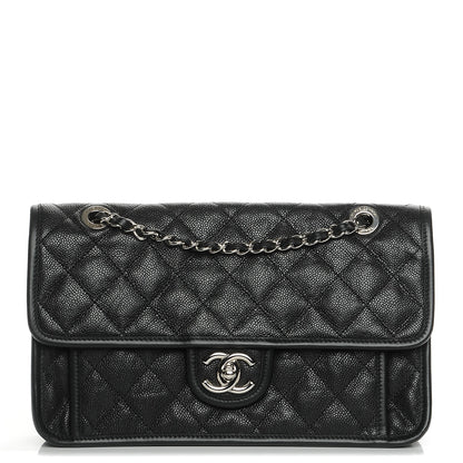 Chanel Caviar Quilted Medium French Riviera Flap Black 1 of 7
