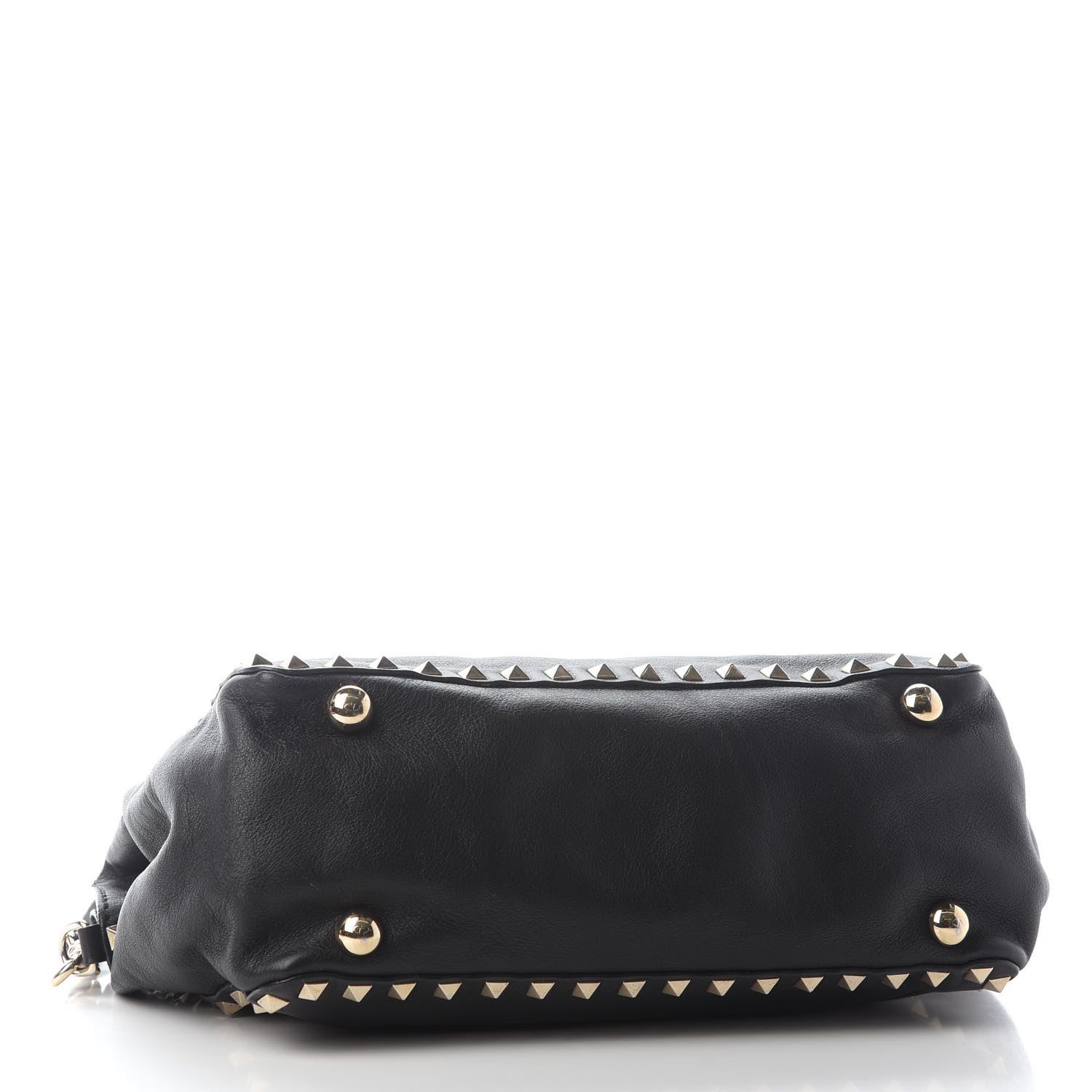 Valentino Garavani Vitello Small Rockstud Tote Black 4 of 8