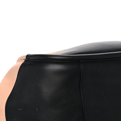 Proenza Schouler Calfskin Two Tone Ruched Tote Beige Black 8 of 16