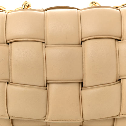Bottega Veneta Lambskin Maxi Intrecciato Padded Chain Cassette Crossbody Bag Porridge 8 of 13