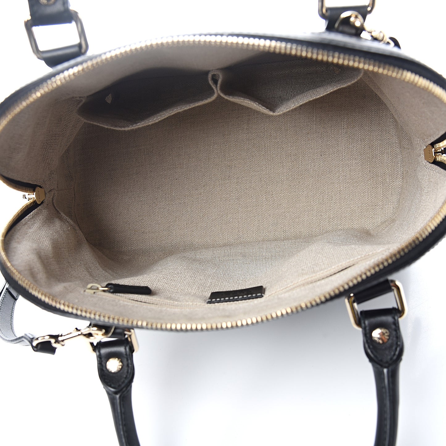 Microguccissima Medium Dome Bag Black