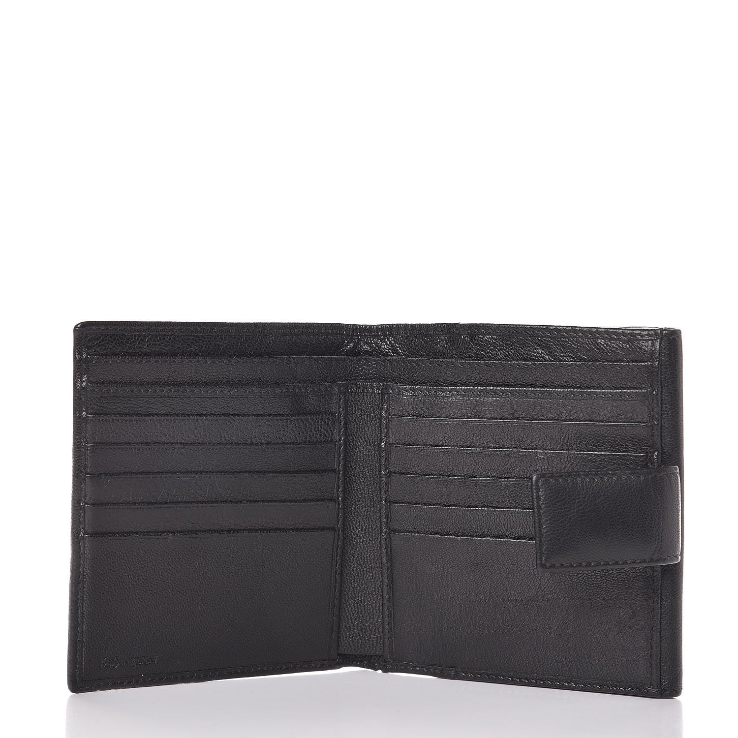 Saint Laurent Goatskin Belle de Jour French Wallet Black 5 of 7