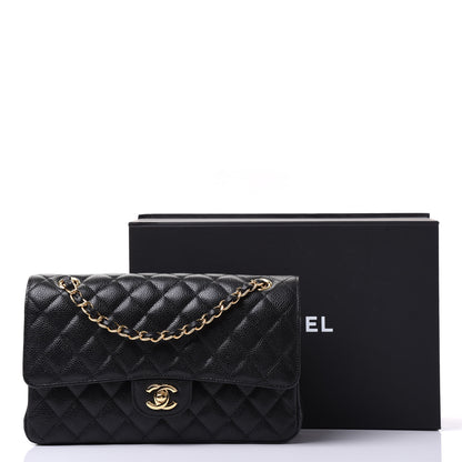 Chanel Caviar Quilted Medium Double Flap Black 10 of 10