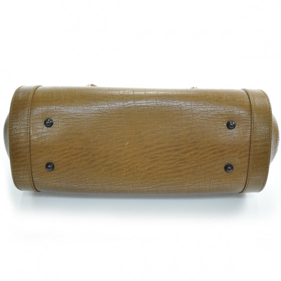 Gucci Leather Bamboo Bullet Satchel 4 of 10
