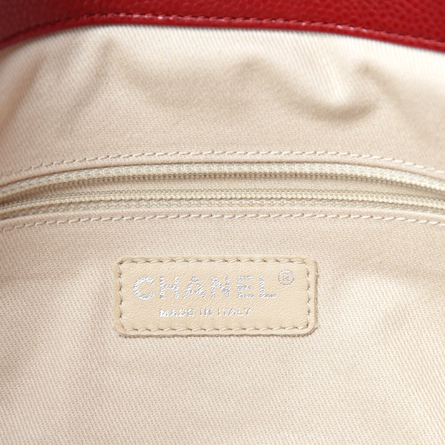 Chanel Caviar Quilted Timeless CC Soft Tote Red 8 of 11