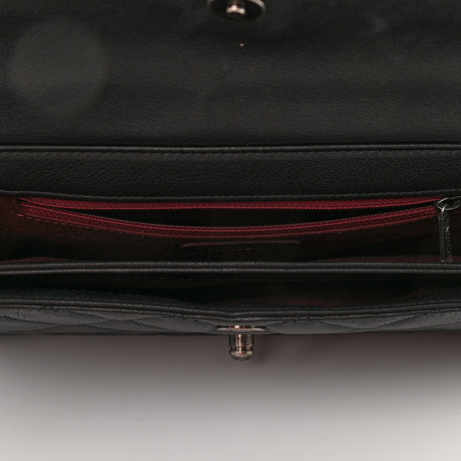 Chanel Goatskin Quilted Large Perfect Edge Flap Black 4 of 11