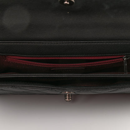 Chanel Goatskin Quilted Large Perfect Edge Flap Black 4 of 11