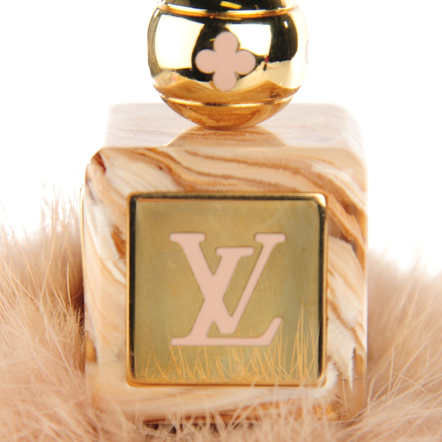 Mink Fur Fluffy Bag Charm Blush