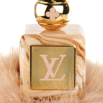 Louis Vuitton Mink Fur Fluffy Bag Charm Blush 5 of 5