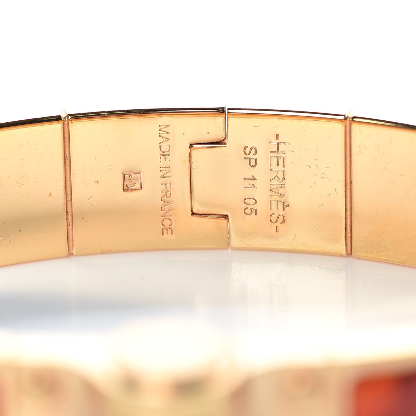 Enamel Printed Narrow Charniere Brides De Gala Hinged Bracelet S