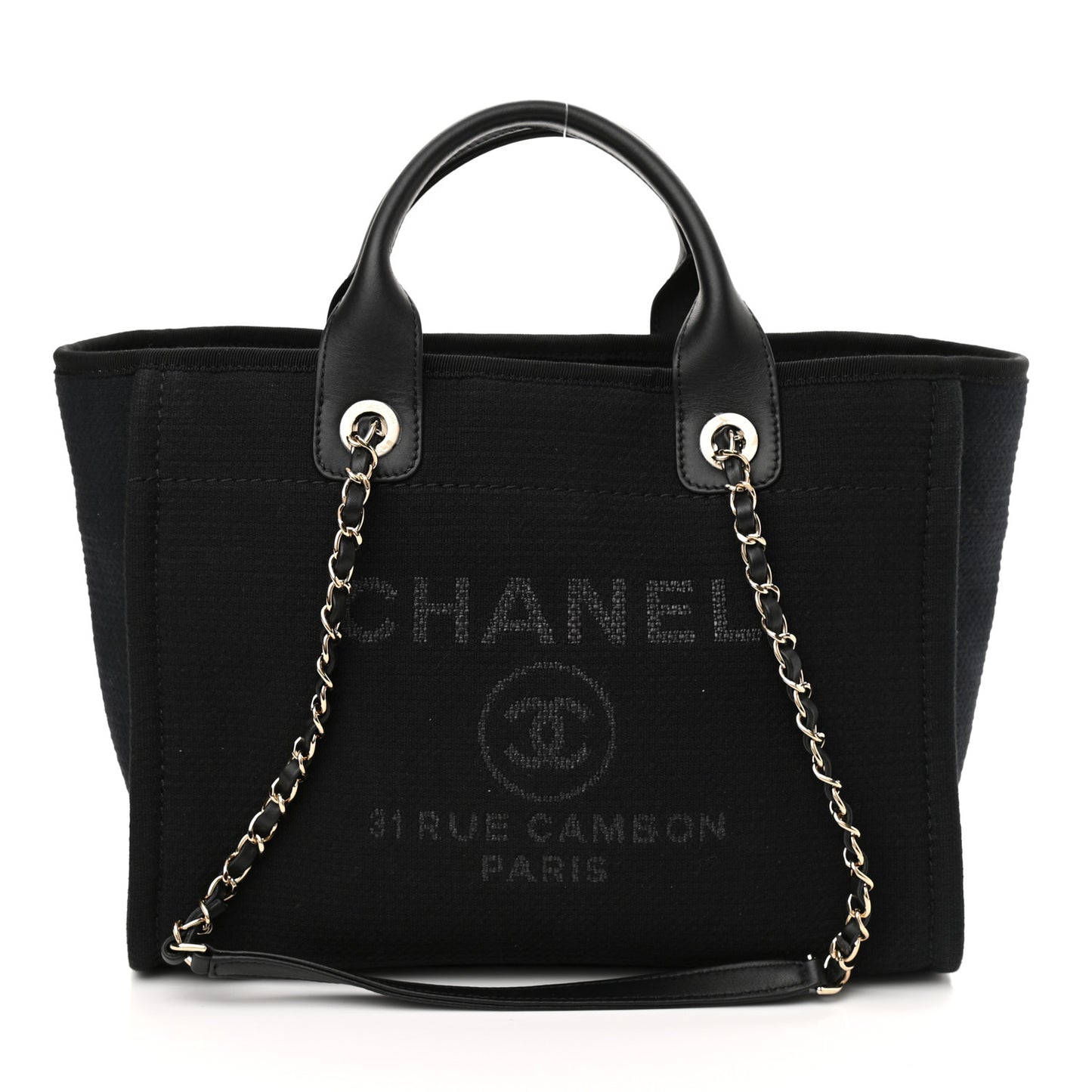 Mixed Fibers Small Deauville Tote Black