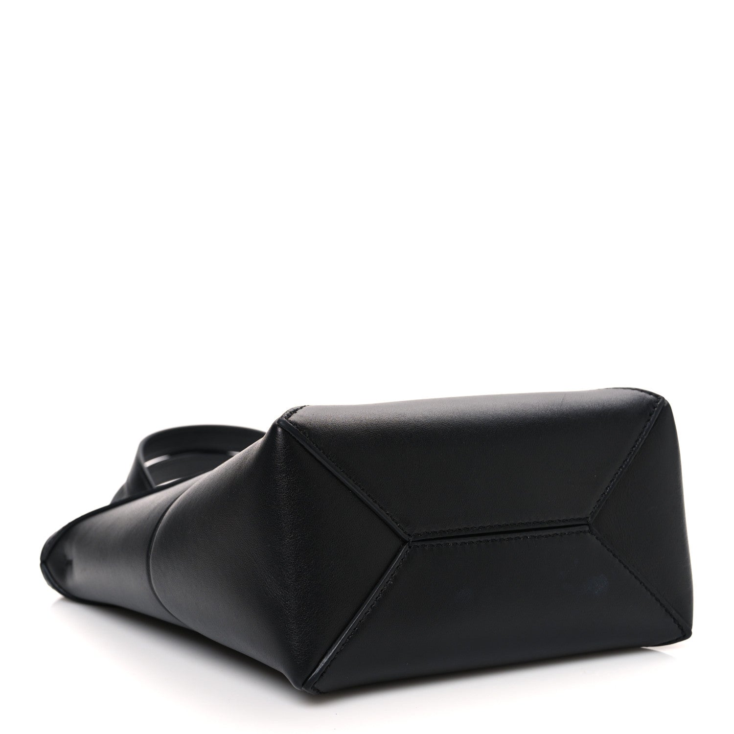 Loewe Shiny Calfskin Mini Puzzle Fold Tote Black 4 of 11