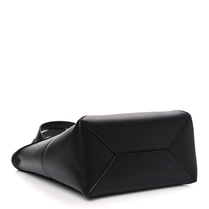 Loewe Shiny Calfskin Mini Puzzle Fold Tote Black 4 of 11