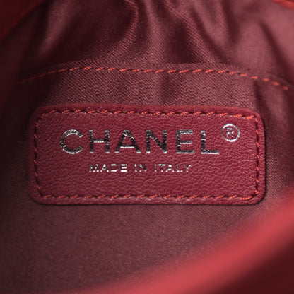 Chanel Lambskin Quilted Mini Chanel 3 Flap Red 6 of 10
