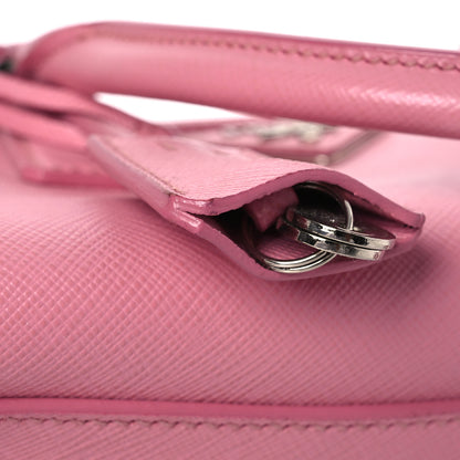 Prada Saffiano Lux Top Handle Crossbody Bag Rosa 17 of 21