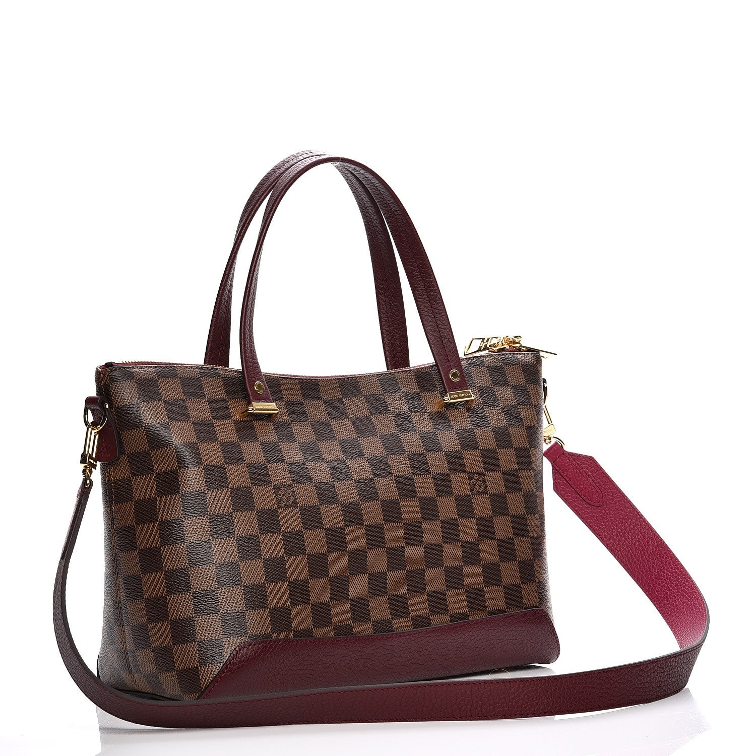 Louis Vuitton Damier Ebene Hyde Park Fuchsia 4 of 9