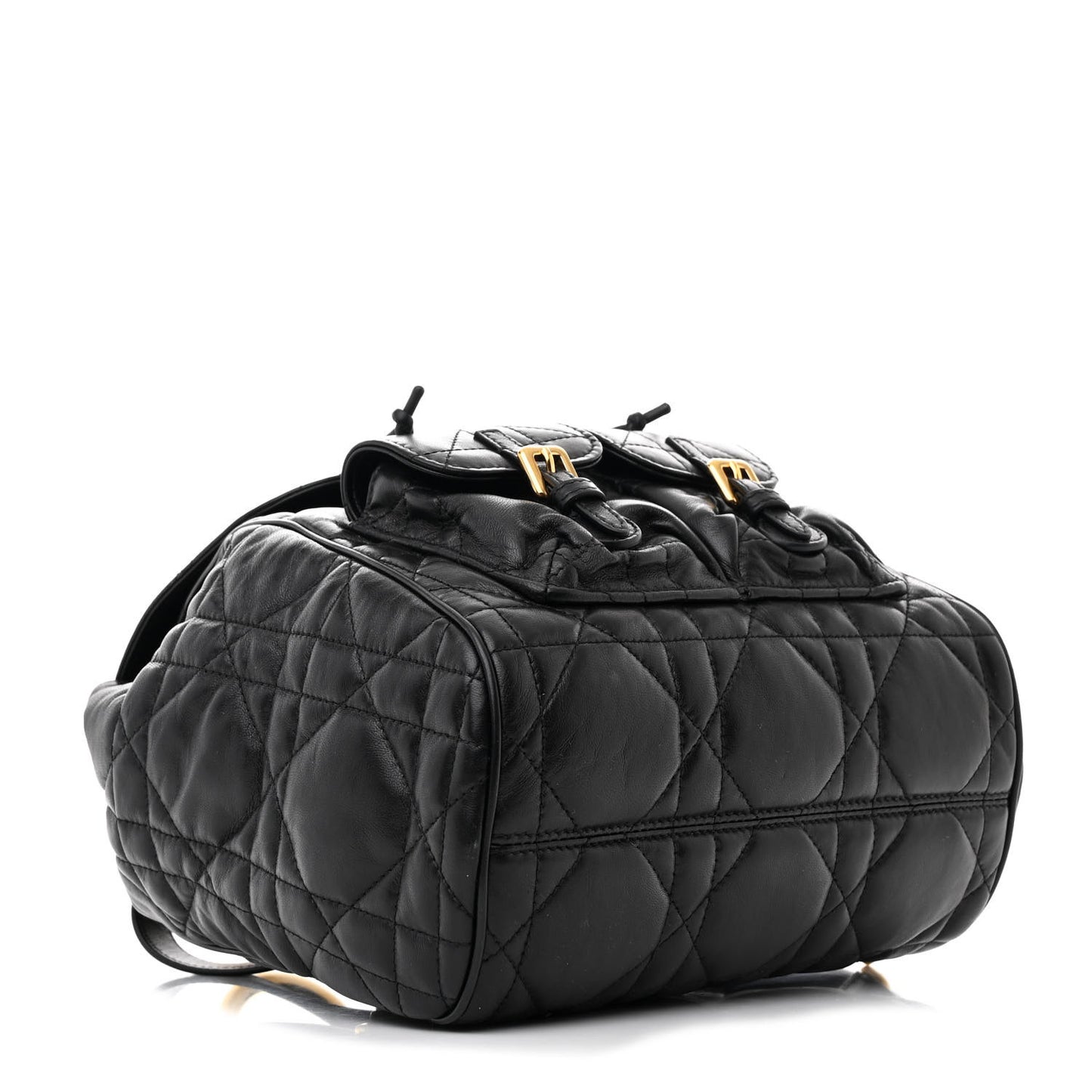 Lambskin Macrocannage Medium Caro Backpack Black