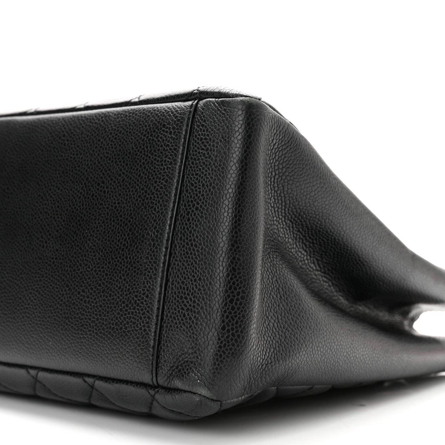 Caviar Quilted Grand Shopping Tote GST Black